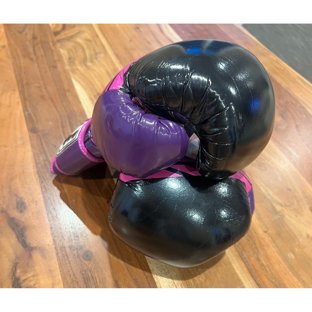 Title Aerovent Boxing Gloves Purple Pink Black Training Sparring Size Medium - Picture 2 of 11